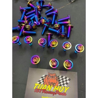 Ốc titan size thông dụng nhất 6li15 , 6li20 màu cầu vồng cực đẹp