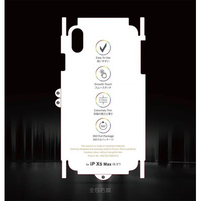 Miếng dán lưng PPF 7 màu trong suốt dành cho iphone các dòng