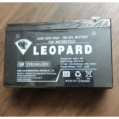 Ắc quy 12V-8Ah chuyên dùng cho bình bơm thuốc trừ sâu, loa kéo, xe điện trẻ em, bộ lưu điện,... chính hãng