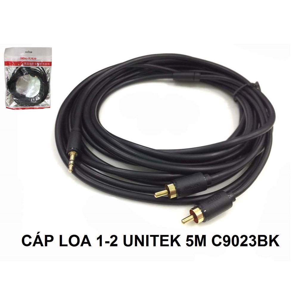 CÁP LOA 1-2 5M C9023BK UNITEK