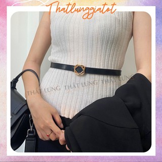 Đai thắt lưng váy mặt Hoa phối đầm cực xinh - bản mảnh nhỏ 1.8cm TL401 (Hỗ trợ bấm dây nịt) - Thắt Lưng Giá Tốt
