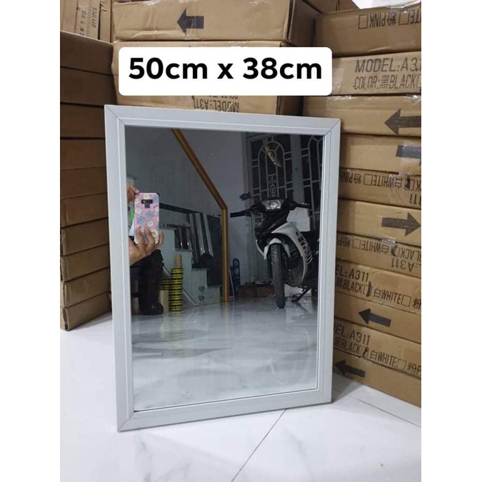 [Mã LIFEHL50K giảm 10% đơn 200K] Gương soi toàn thân 120 x 42cm và 100 x 42cm treo tường, dựa tường (Đọc kĩ mô tả)