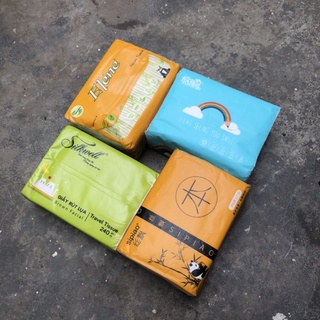 Khăn giấy tre lụa rút khô gấu trúc, cầu vồng, silkwell, Elene