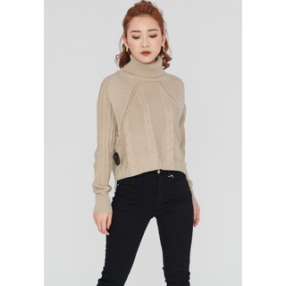 20 Again - Áo Len Croptop Cổ Lọ