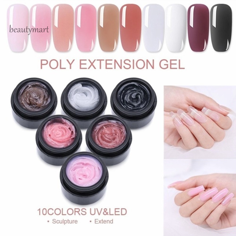 Hũ 15ml gel nối móng tay khô nhanh tạo lớp móng dày dặn