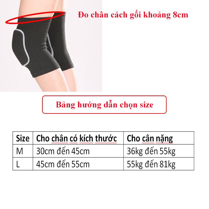 HÀNG CAO CẤP -  Đai bảo vệ đầu gối Aolikes (1 đôi) - bảo vệ khớp gối khi tập luyện gym yoga  - Hàng Cao Cấp