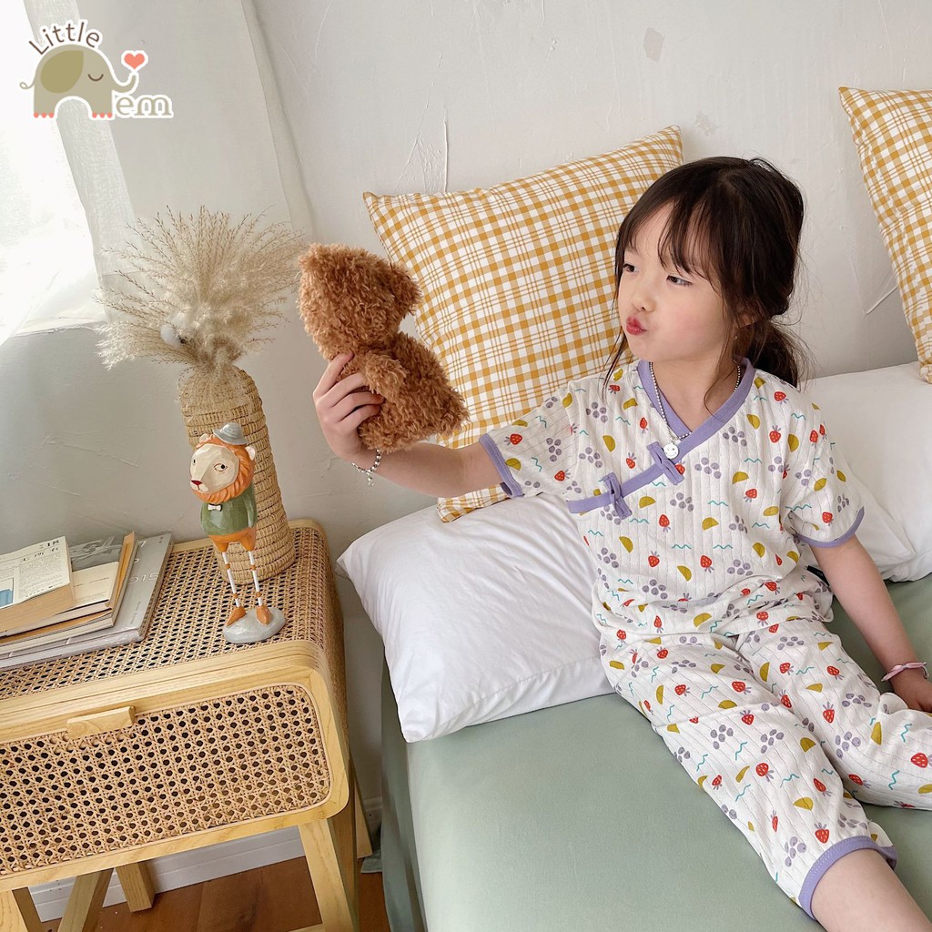 Bộ đồ bé trai/ bé gái cotton xuất Nhật _ Pijama