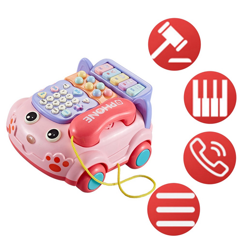 Điện Thoại Đồ Chơi Xiaoxion-Fisher-Price Fgw66 Có Âm Thanh Và Số Cho Bé