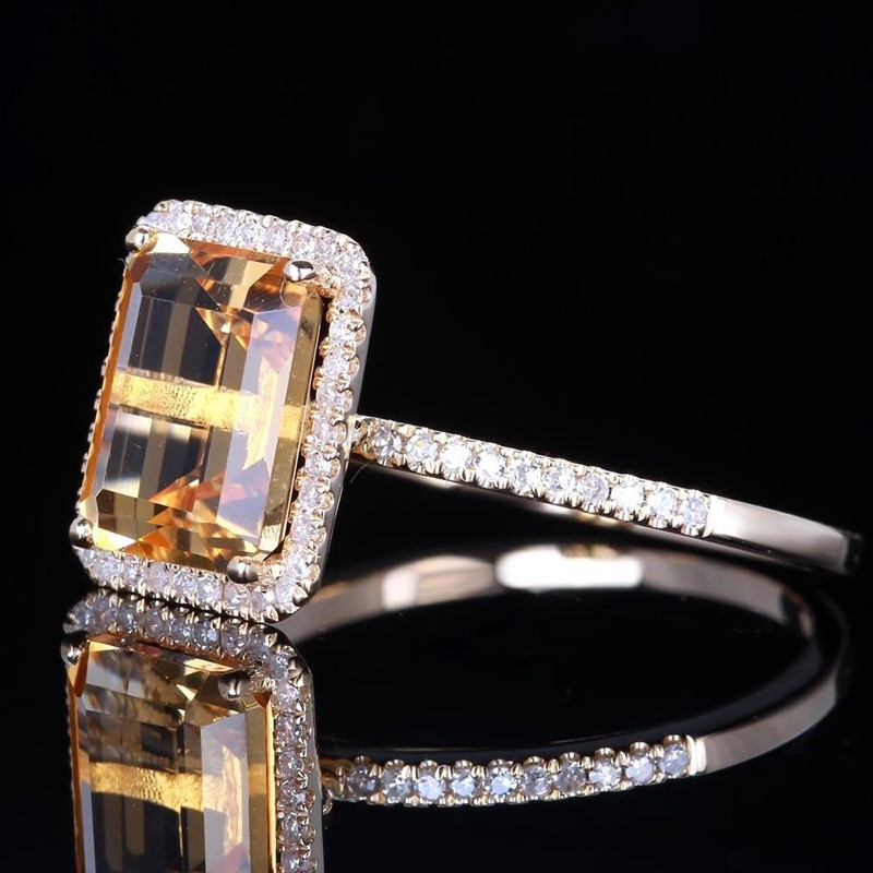 S925 Aifei Jewellery Women Ring Mosaic Diamond 925 Sterling Silver R507
