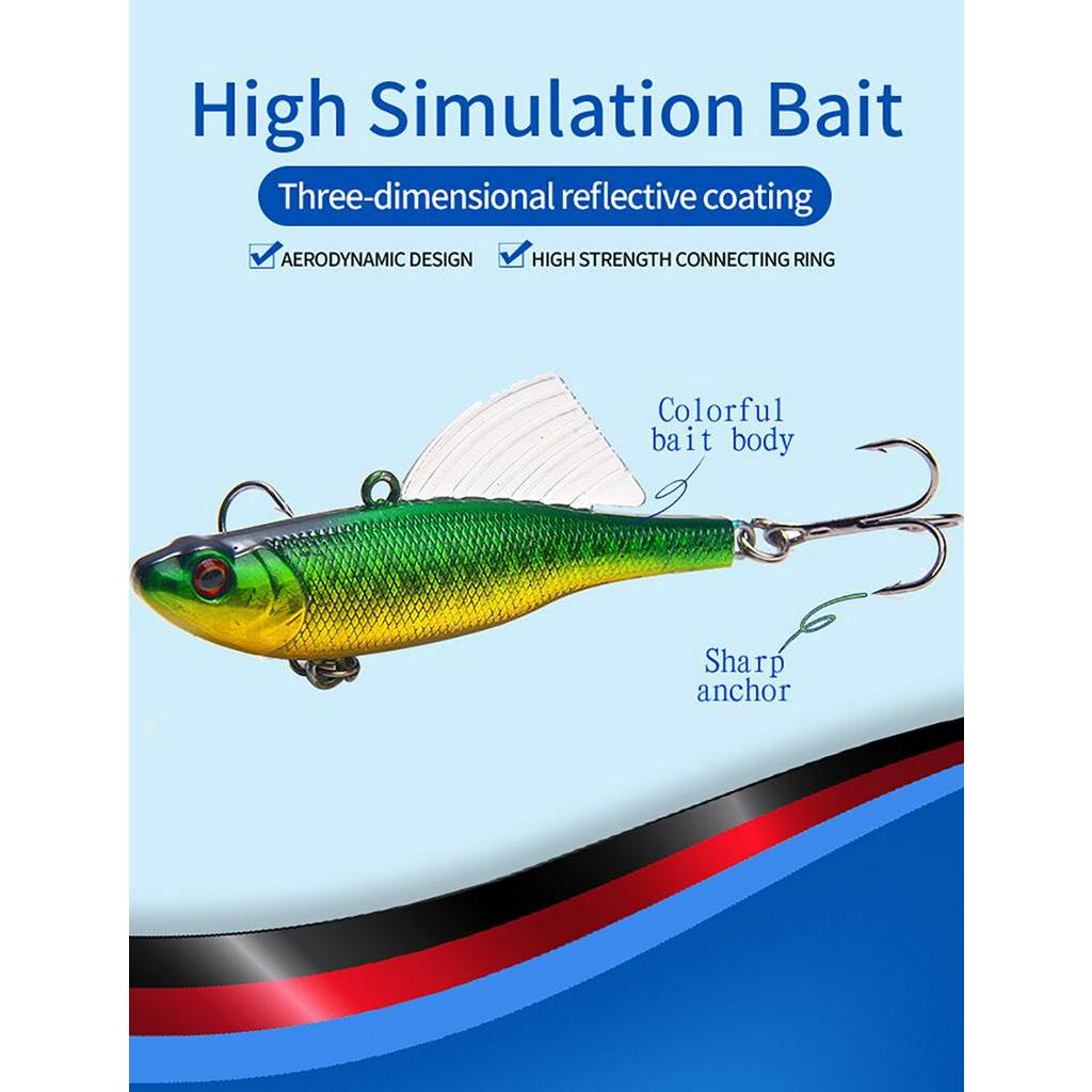 Mồi Câu Cá Giả Có Cánh Cứng 17.2G 6.5cm