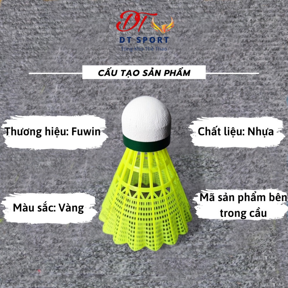 Hộp quả cầu lông nhựa F600 và F650 siêu bền 🌪 Free Ship 🌪 hộp 6 quả, hàng chính hãng Fuwin