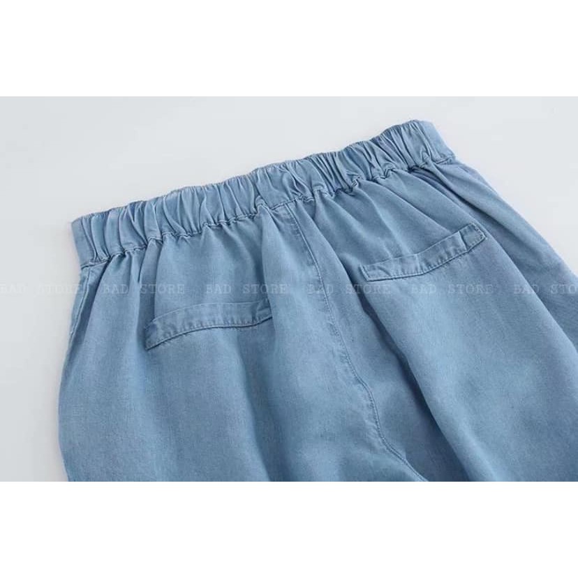 Quần Baggy Bò Giấy 2 màu - Chất bò giấy nhẹ và thoáng mát, lưng chun co giãn | BigBuy360 - bigbuy360.vn