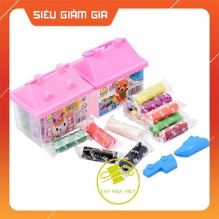 [sỉ ib] Đất sét nặn cho bé hình nhà (12 màu)