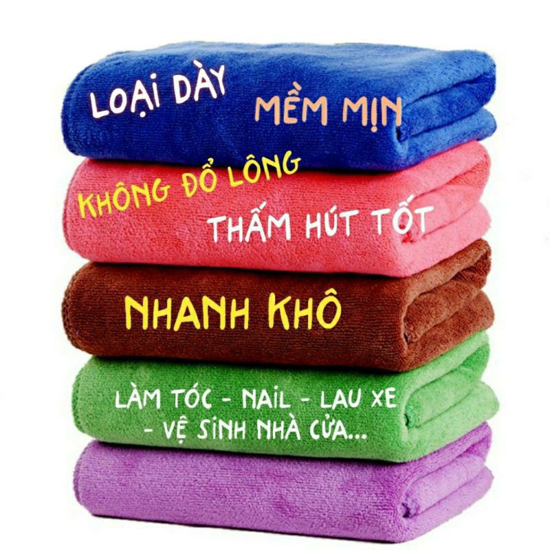 Khăn lau xe Microfiber mềm mịn thấm hút nước tốt Chuyên Dụng lau rửa xe hơi