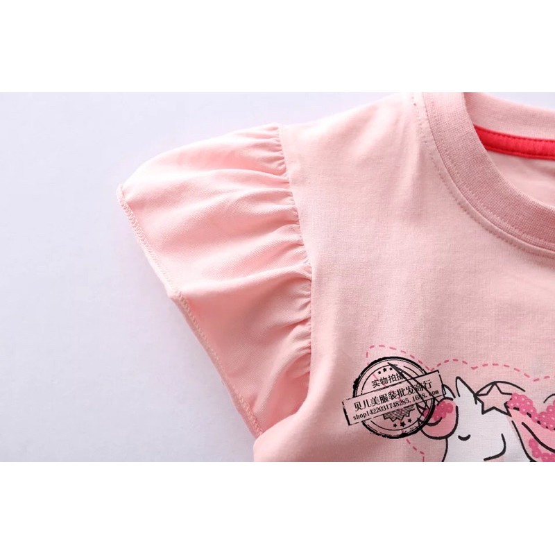 Áo cotton tay cánh tiên Bebe cực xinh