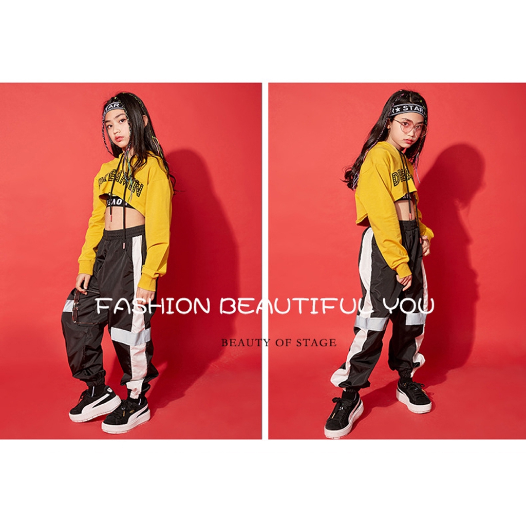 Set đồ bộ dài tay phong cách năng động đáng yêu cho bé gái