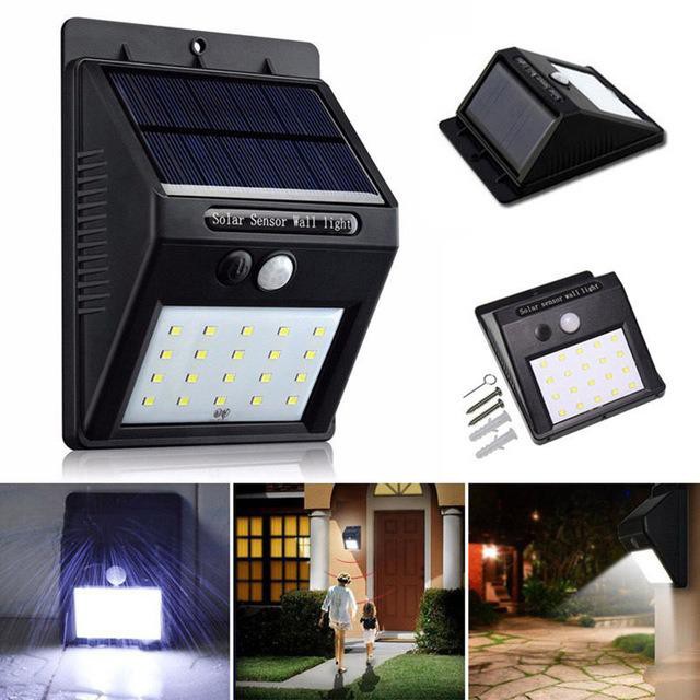 Đèn cảm biến hồng ngoại dùng pin năng lượng mặt trời Solar