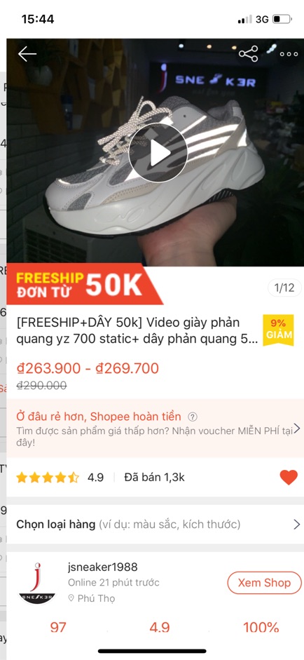 [Mã Freeship 0đ-FASHIONHOT19 giảm 10k đơn 0đ] [Freeship+CTV+Quà 100k+Bill] Sneaker Y700 phản quang nam nữ | BigBuy360 - bigbuy360.vn