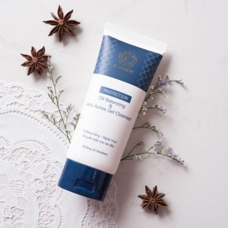Gel rửa mặt ngừa mụn chuyên biệt cho da dầu C-RENEW.