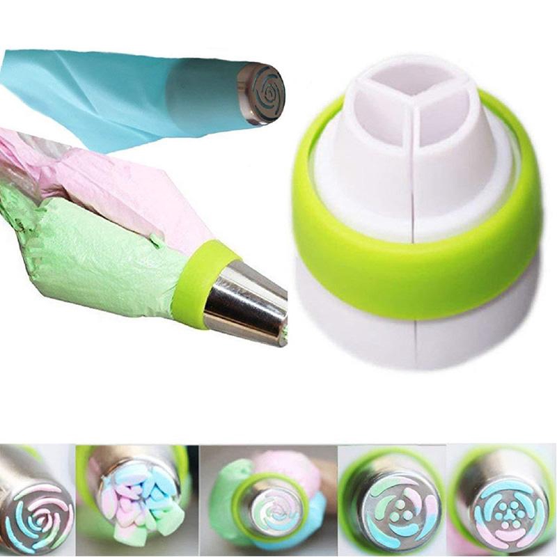 Set 8 vòi phun kem tạo hình hoa 3D trang trí bánh kem