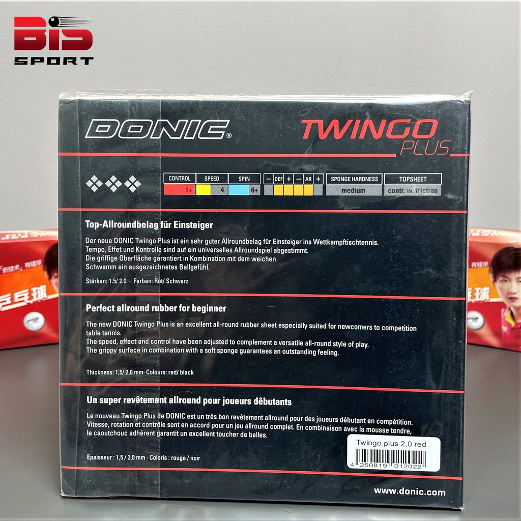 Mặt Vợt Bóng Bàn Donic Twingo Plus Chính Hãng - Made In Germany