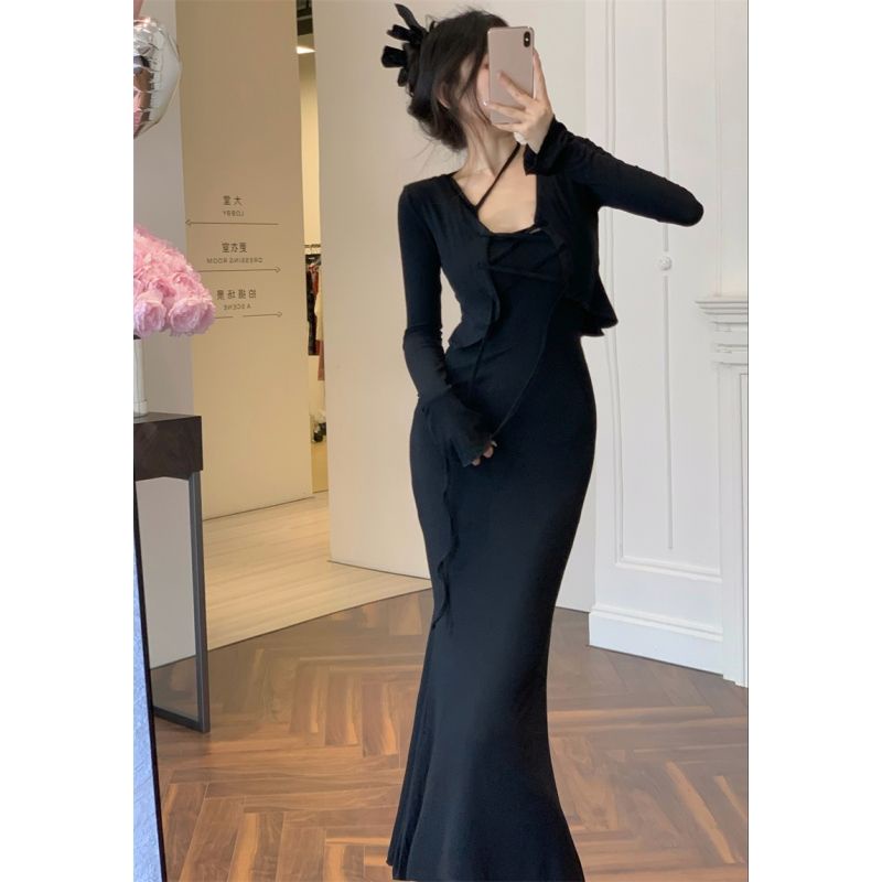 Jiashucheng Đầm Hai Dây Dáng Vừa Thời Trang Mùa Hè Cho Nữ