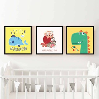Bộ 3 tranh treo tường cho bé 2