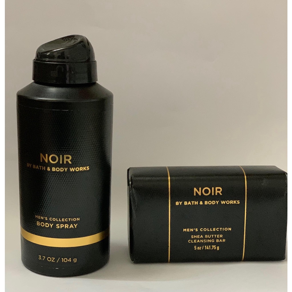 Xịt khử mùi và xà bông cục Noir Bath &amp; Body Works Men's Collection dành cho nam - Mỹ