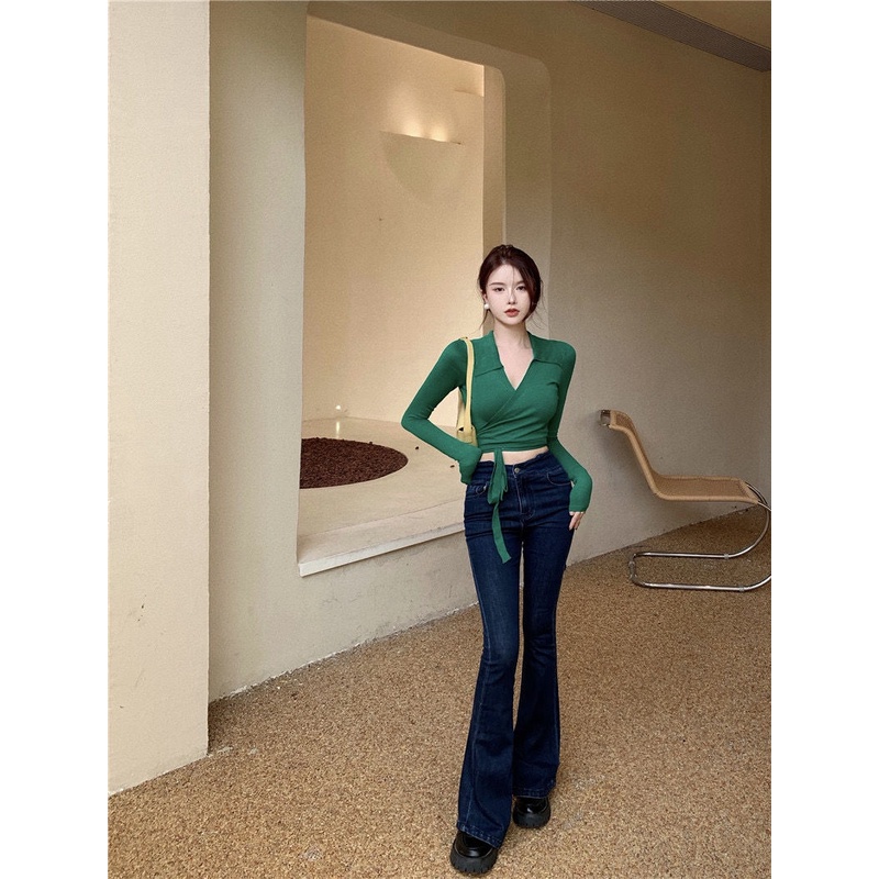 Áo Croptop Phối Dây Rút Thời Trang Mùa Hè Quyến Rũ Cho Nữ