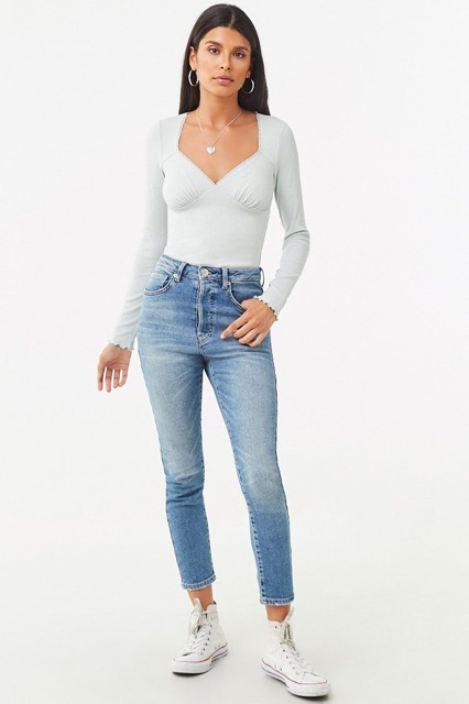 Áo thun dài tay cúp ngực F21 | BigBuy360 - bigbuy360.vn