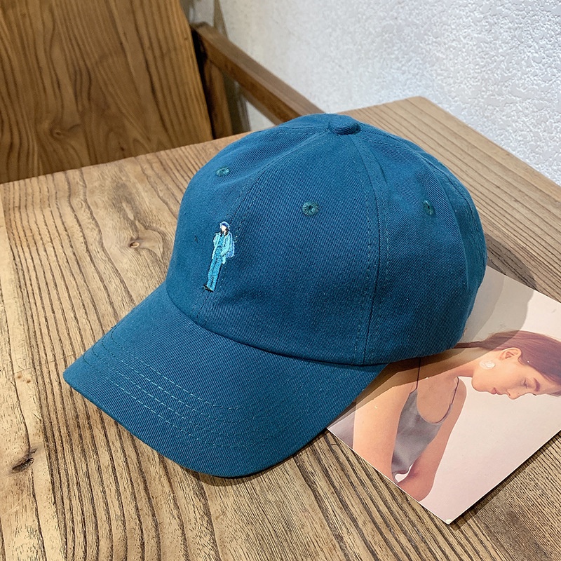 Mũ lưỡi trai HELOLIS thêu họa tiết hoạt hình thời trang cho nam và nữ