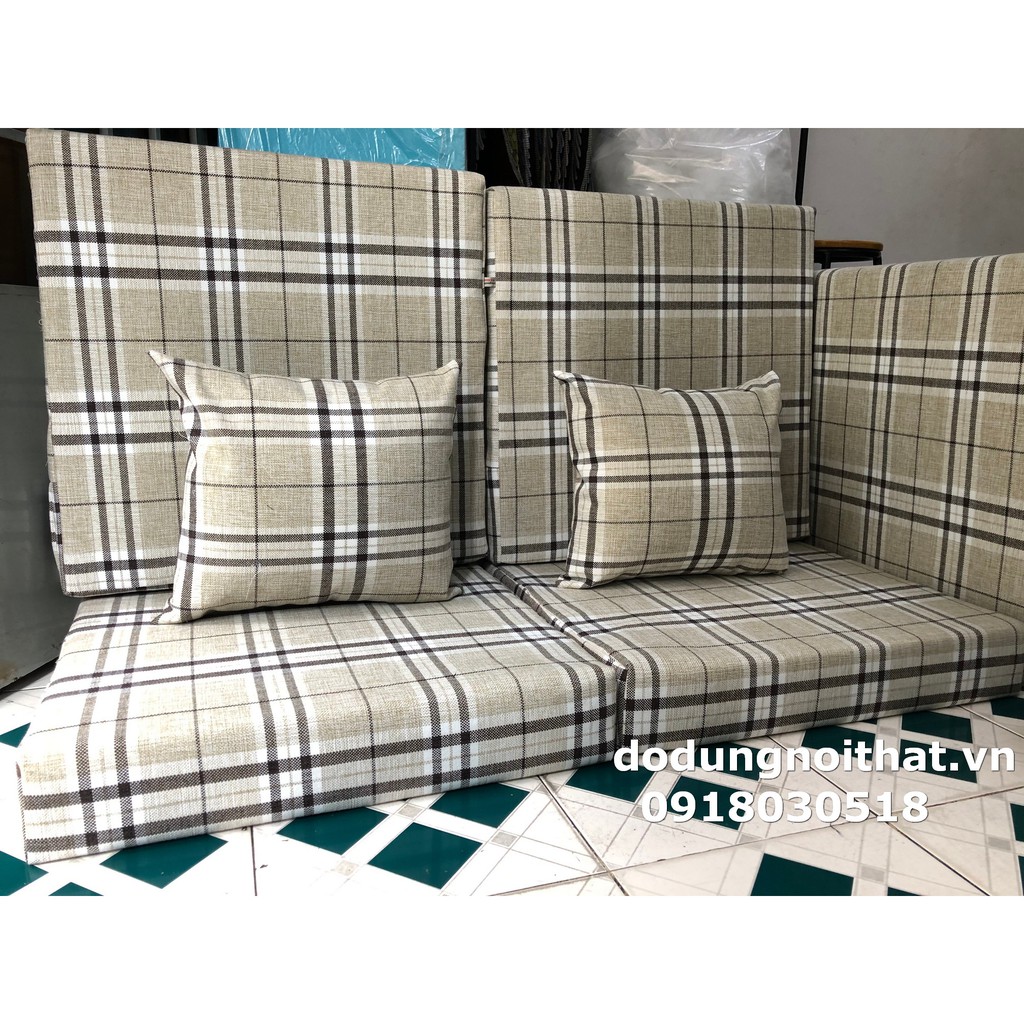 Bộ nệm ngồi sofa gỗ 150x50x10cm