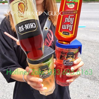 Kẹp gài bia úp ngược nhiều màu chất liệu nhựa bền đẹp