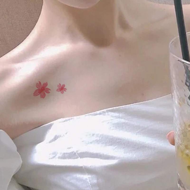 【kifli】Hình xăm dán nhiều mẫu họa tiết hoa xinh xắn dễ thương