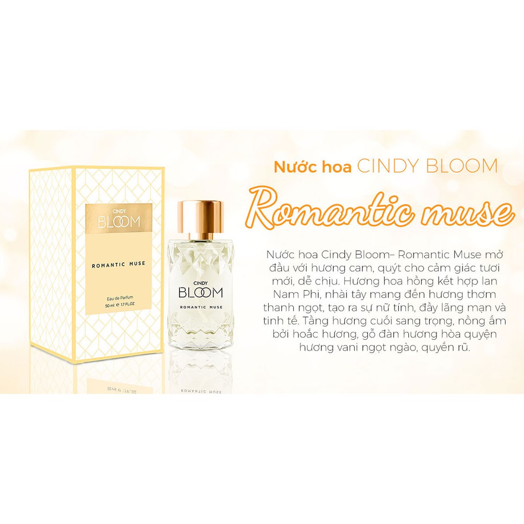 Nước hoa nữ Cindy Bloom Romantic Muse hương quyến rũ lãng mạn 10ml | BigBuy360 - bigbuy360.vn