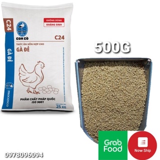 500g cám c24 gà đẻ, vịt đẻ gia cầm