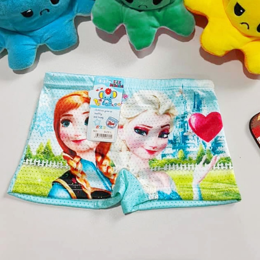 Combo 2 Quần đùi chip Frozen, công chúa thoáng mát cho bé 7-25kg- HVN103