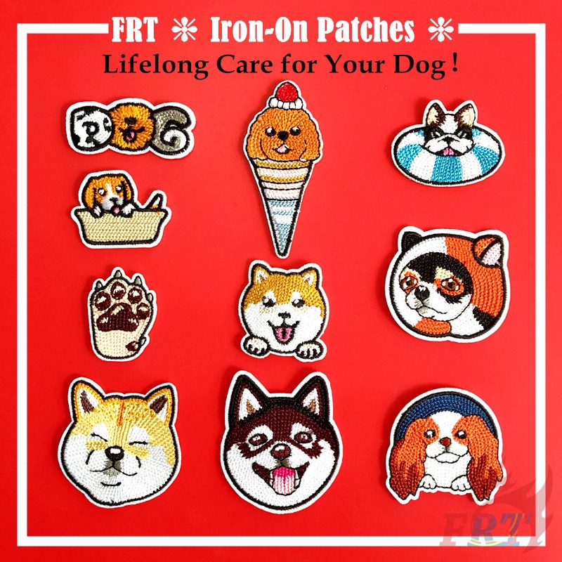 Sticker Ủi Thêu Hình Thú Cưng Dễ Thương