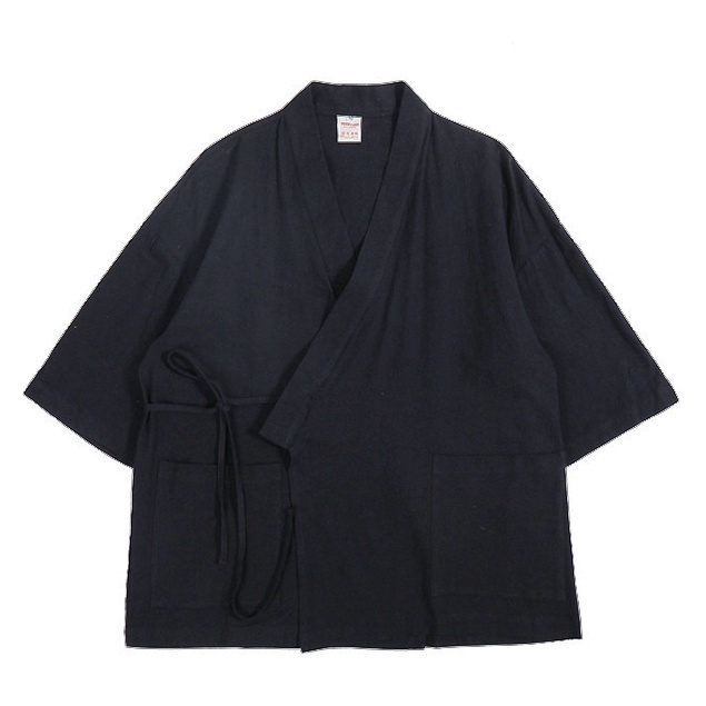 Áo khoác kimono haori trơn cách tân buộc dây