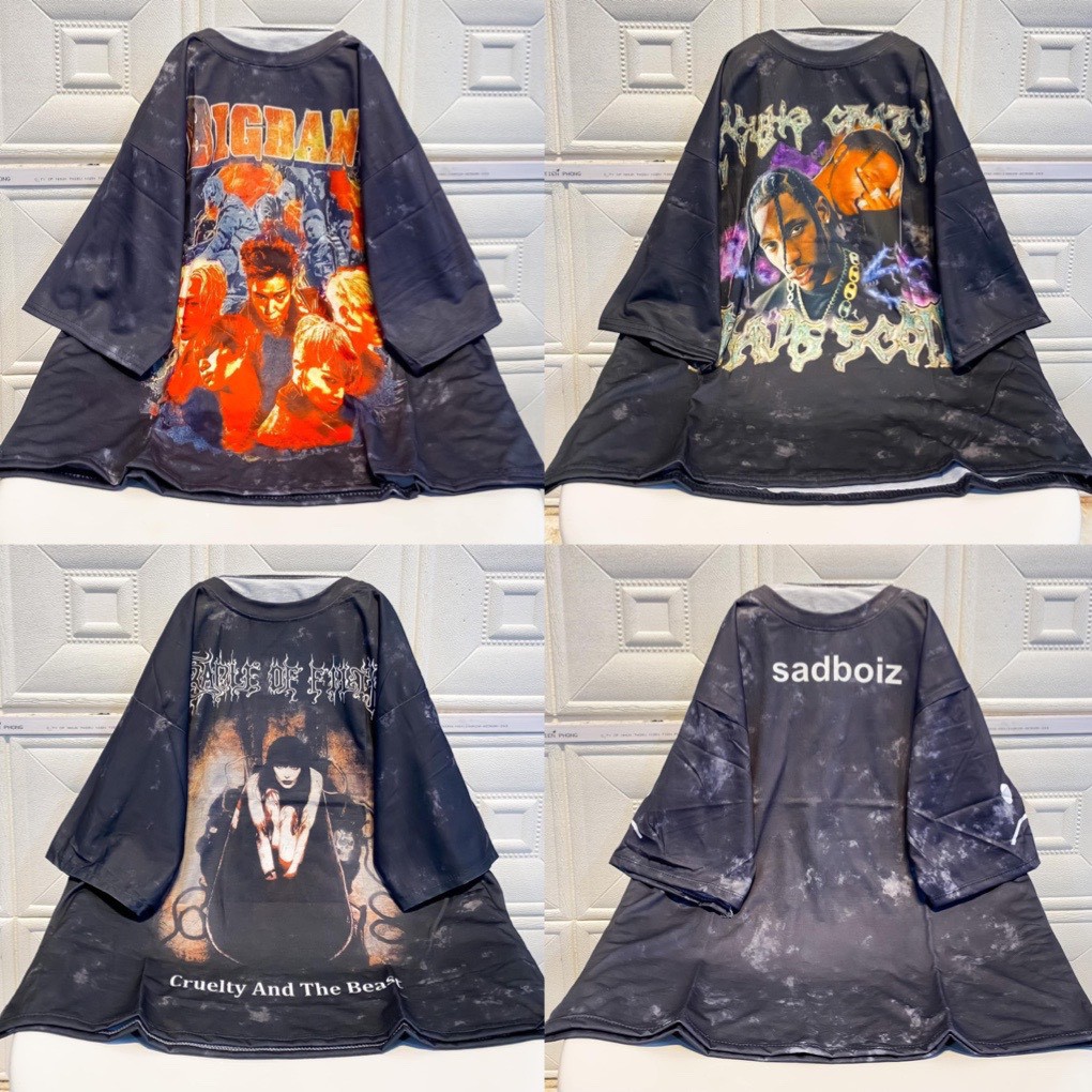 [RẺ VÔ ĐỊCH] Áo phông loang tay lỡ unnisex nhiều mẫu_Áo thun form rộng nam nữ cá tính