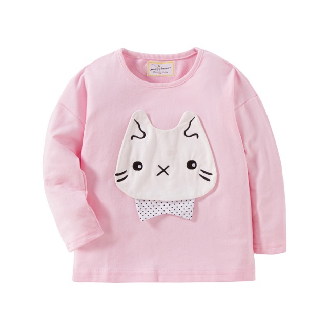 Áo nỉ Jumping Beans mèo hồng 2-7Y