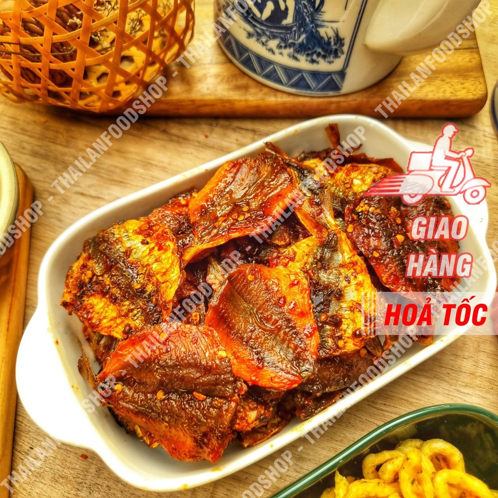 Khô Cá Chỉ Vàng Sốt Sate Lon 300Gram