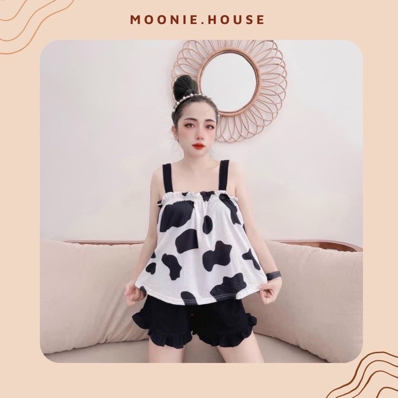 Bộ Mặc Nhà Bò Sữa Chất Thun