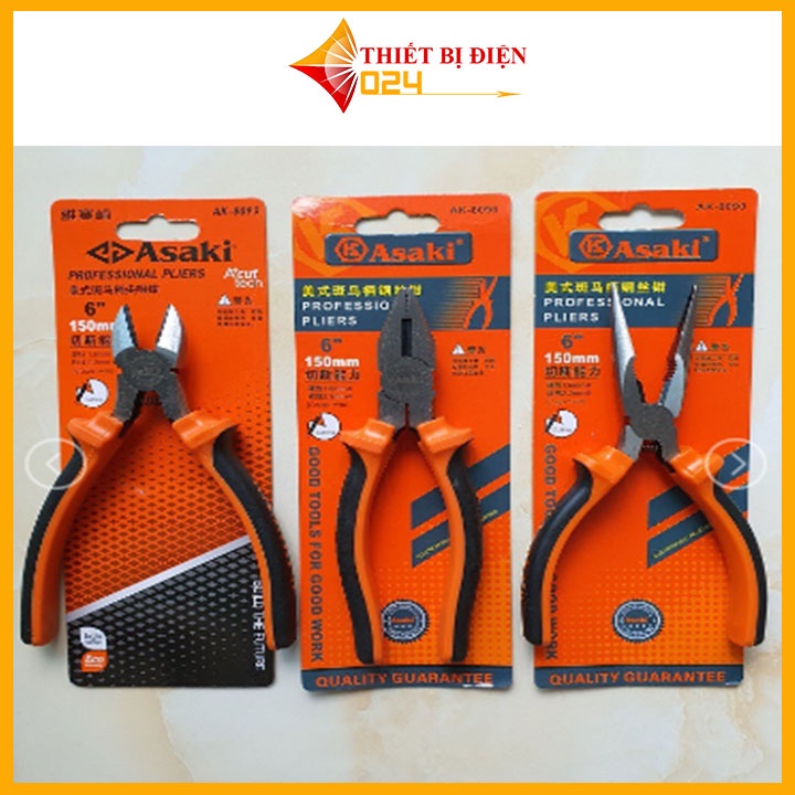 Kìm Mỏ Nhọn Asaki 68 Inch Cao Cấp