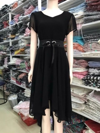 Đầm xòe MULLET cổ V.