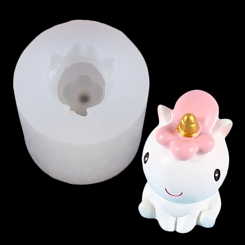 Khuôn Làm Bánh Chất Liệu Silicone Hình Kỳ Lân Dễ Thương