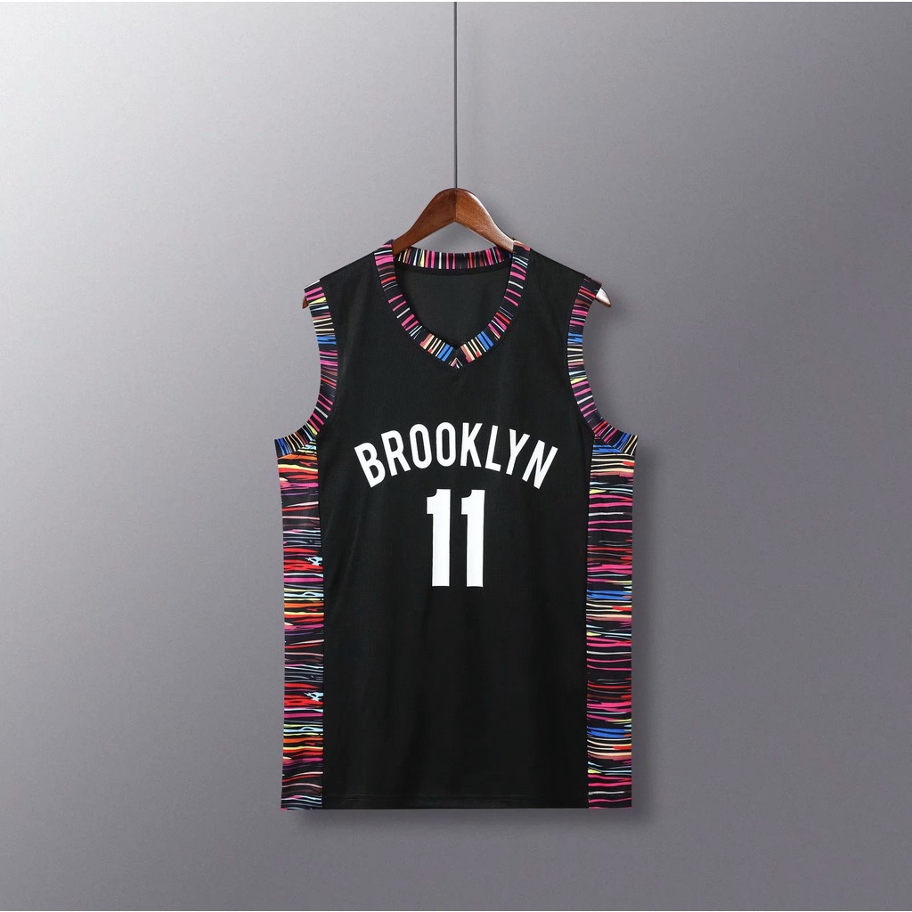 Áo bóng rổ in chữ Jersey Brooklyn Số 11 Kyrie Irving # 7 Kevin Durant