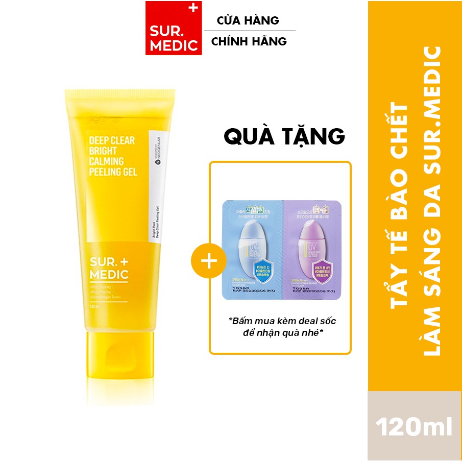 Tẩy Tế Bào Chết Làm Sáng Da Dạng Gel SURMEDIC Deep Clear Bright Calming Peeling Gel 120ml | BigBuy360 - bigbuy360.vn