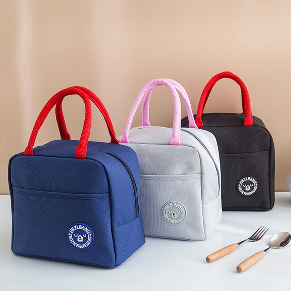 Túi đựng đồ ăn trưa cách nhiệt diện tích rộng cho học sinh