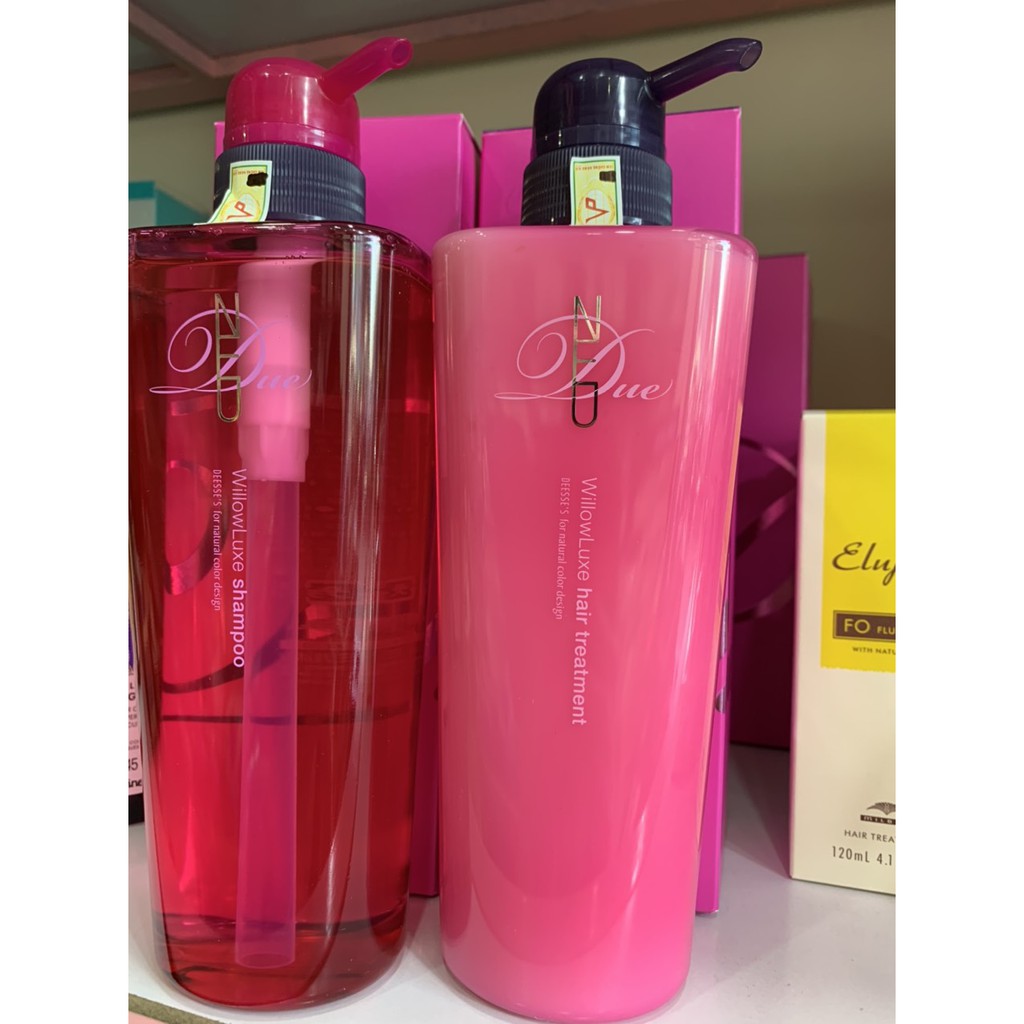 Bộ dầu gội xả suôn mượt sạch tóc và da đầu MILBON DEESSE'S NEU DUE WILLOWLUXE 500ml